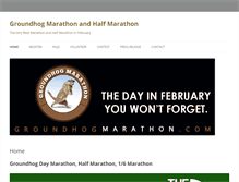 Tablet Screenshot of groundhogmarathon.com